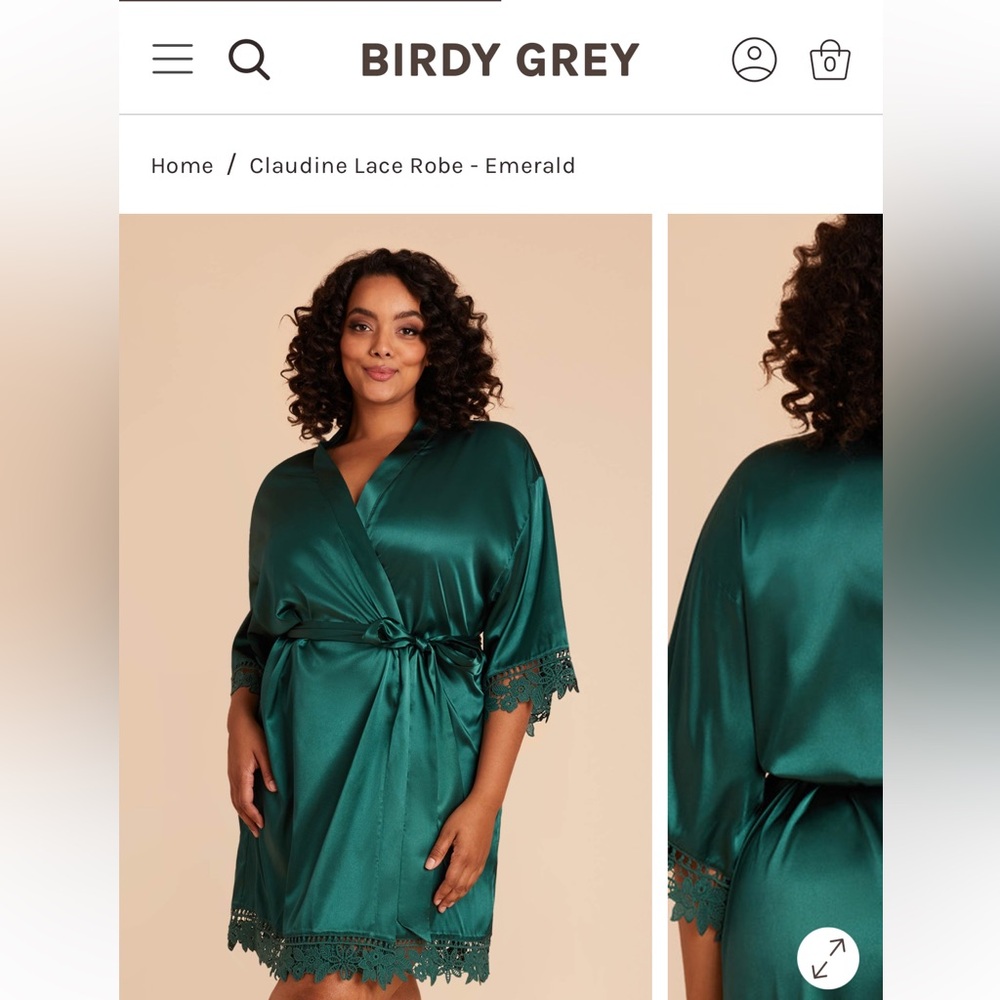 Birdy Grey Emerald Lace Robe